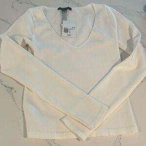 Forever 21 long sleeve ribbed shirt